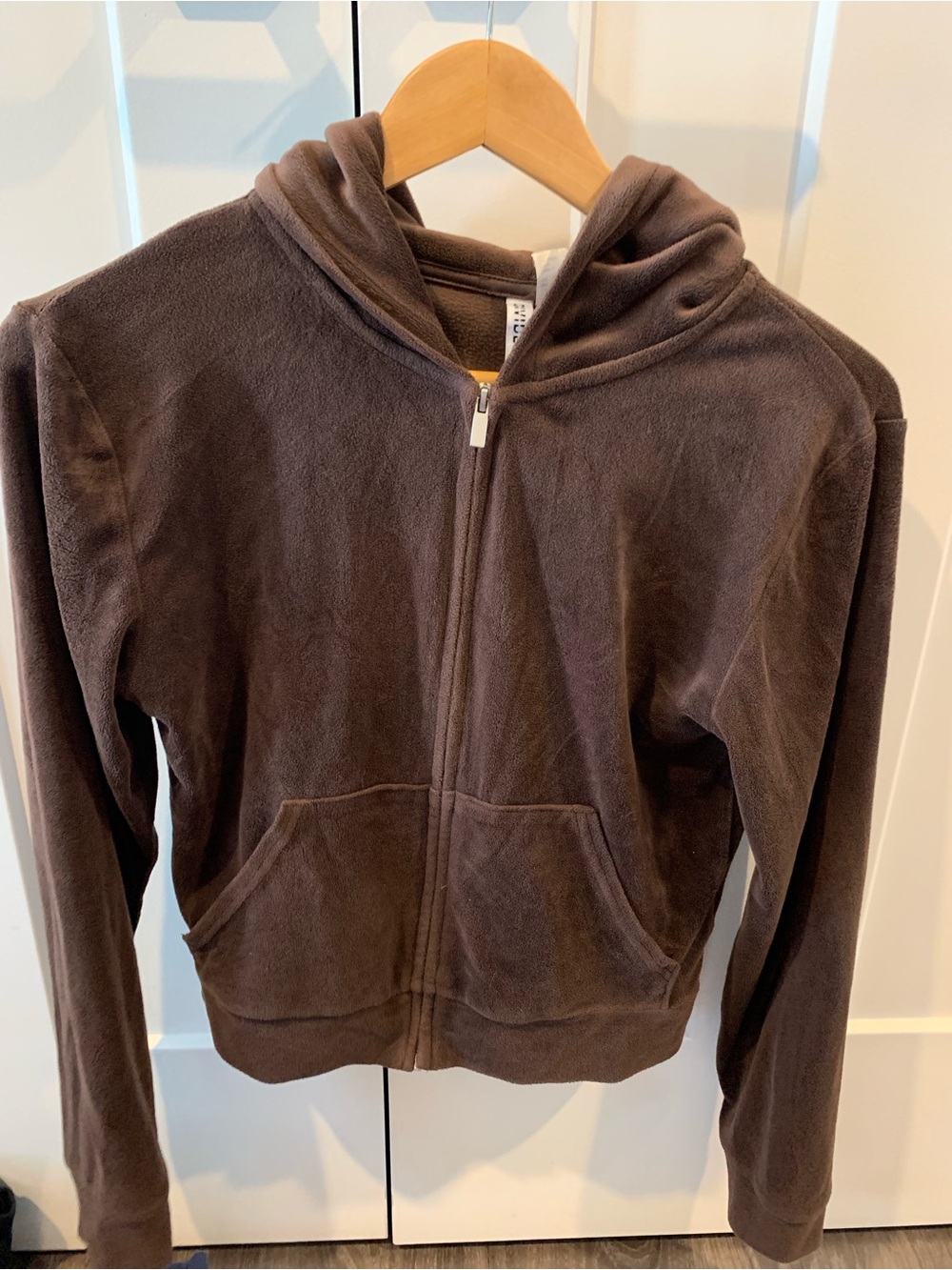 H&M velour zip up hoody